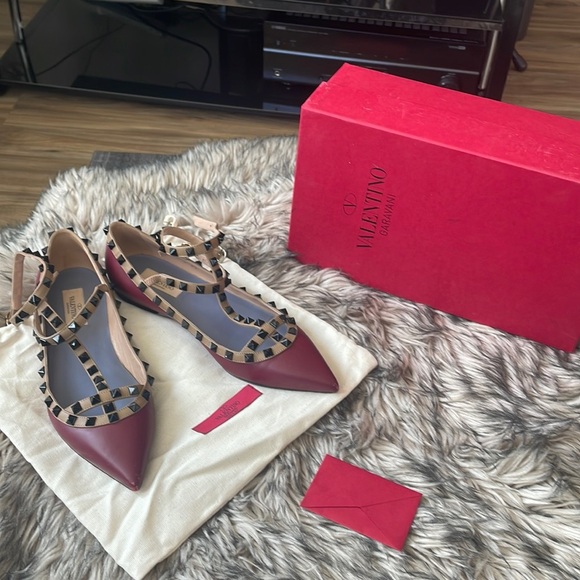 Valentino shoes flats with stud - Picture 1 of 4